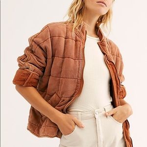 Free People Dolman Quilted Jacket (Myrrh)